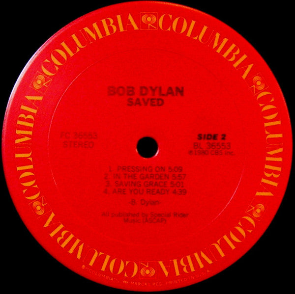 Bob Dylan - Saved (LP, Album)