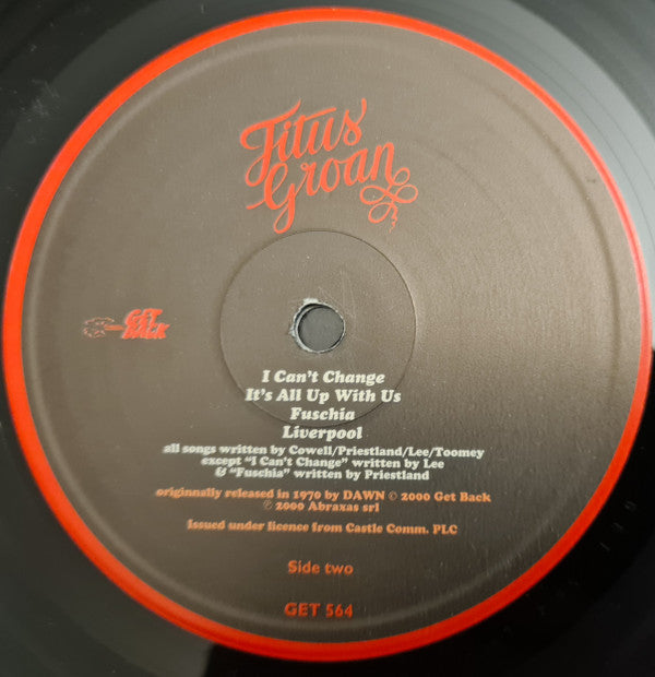 Titus Groan - Titus Groan (LP, Album, RE, Gat)