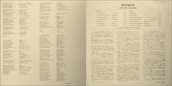 David Bowie - Bowie (LP, Comp, Rei)