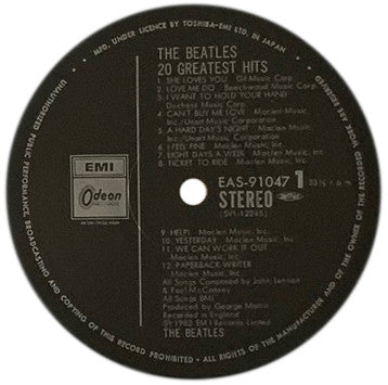 The Beatles - 20 Greatest Hits (LP, Comp)