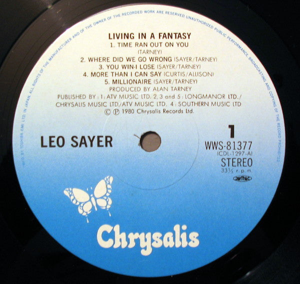 Leo Sayer - Living In A Fantasy (LP, Album)