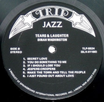 Dinah Washington - Tears And Laughter (LP, Album, RE)