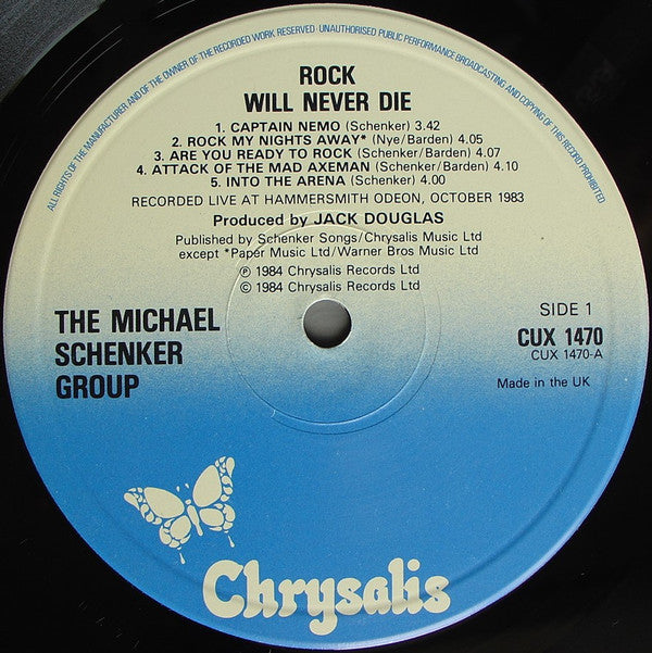 The Michael Schenker Group - Rock Will Never Die (LP, Album)