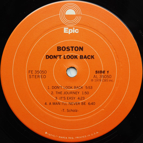 Boston - Don't Look Back (LP, Album, San)