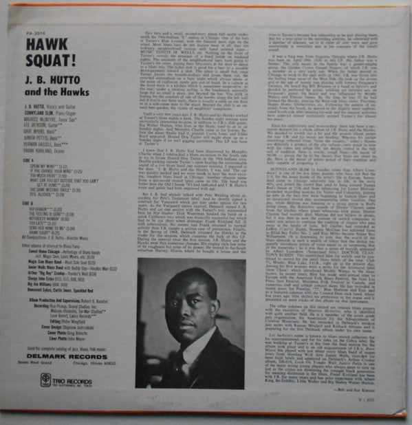 J.B. Hutto & The Hawks With Sunnyland Slim - Hawk Squat (LP, Album)