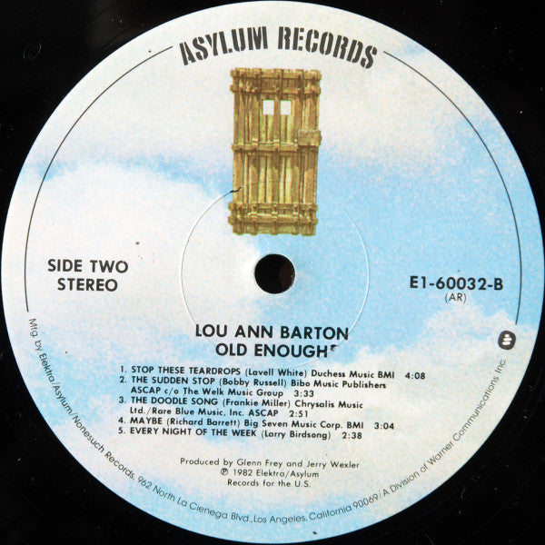 Lou Ann Barton - Old Enough (LP, Album, AR )
