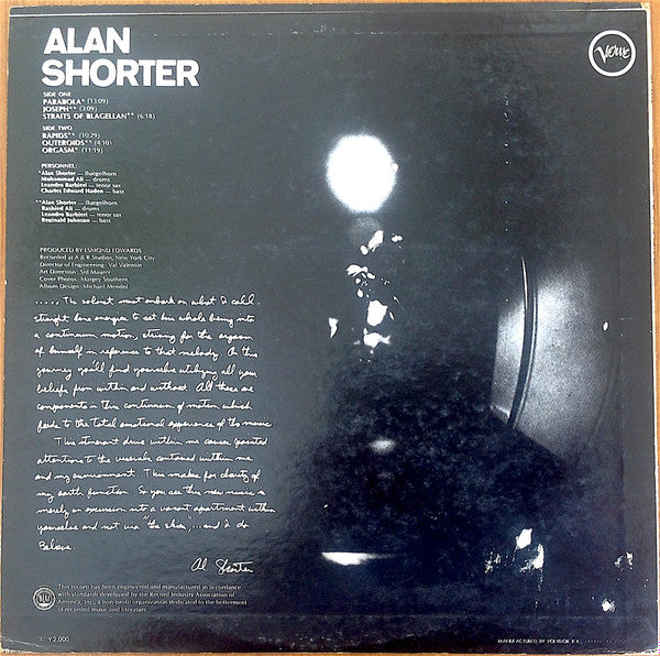 Alan Shorter Featuring Gato Barbieri - Orgasm (LP, Album, RE)