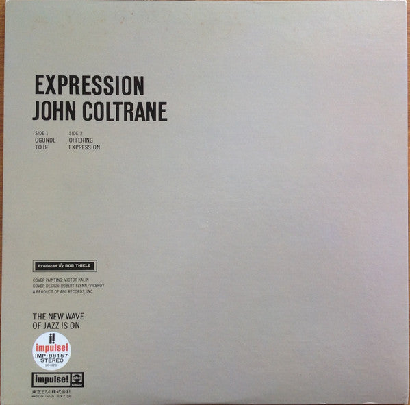 John Coltrane - Expression (LP, Album, RE)