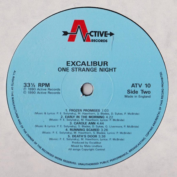 Excalibur (15) - One Strange Night (LP, Album)