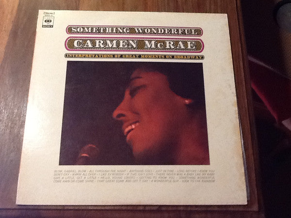 Carmen McRae - Something Wonderful (LP, Album)