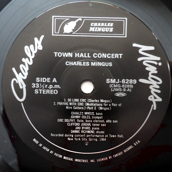 Charles Mingus - Town Hall Concert (LP, Album, RE)