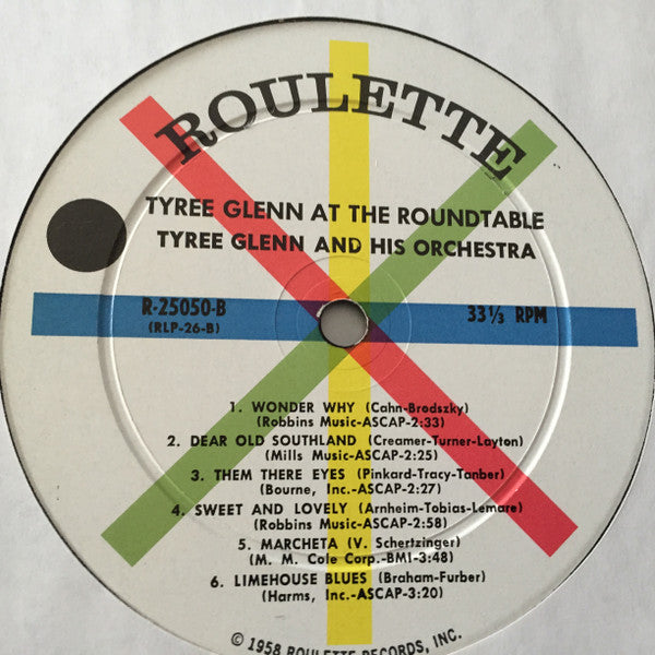 Tyree Glenn - Tyree Glenn At The Roundtable (LP, Mono)