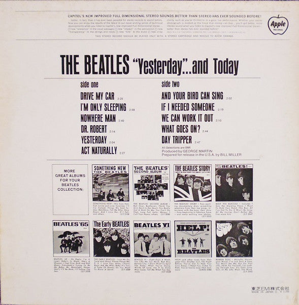 The Beatles - "Yesterday"...... And Today (LP, Comp, RE, ¥2,)