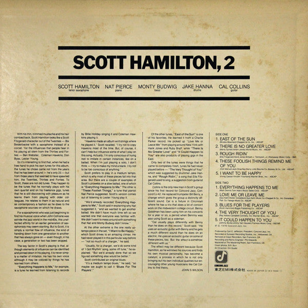 Scott Hamilton - Scott Hamilton, 2 (LP, Album)