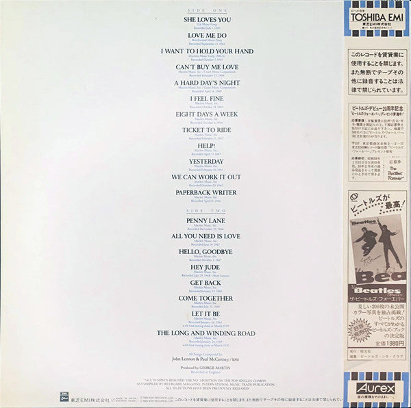 The Beatles - 20 Greatest Hits (LP, Comp)