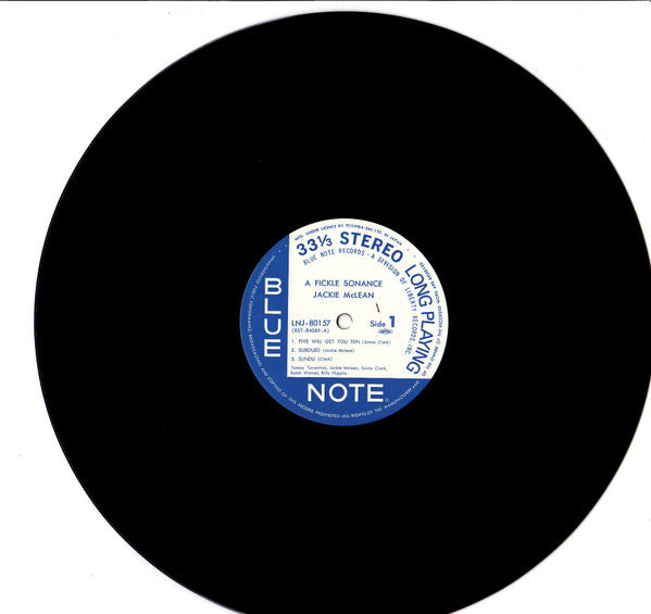 Jackie McLean - A Fickle Sonance (LP, Album, RE)