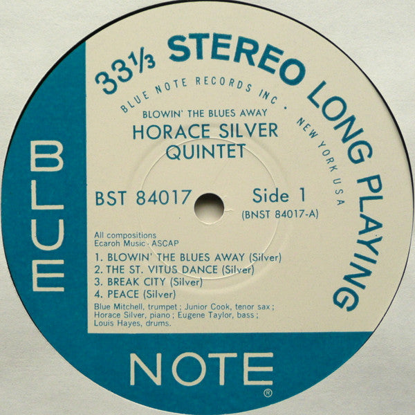 The Horace Silver Quintet - Blowin' The Blues Away(LP, Album, Ltd, RE)