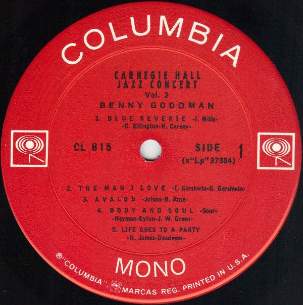 Benny Goodman - The Famous 1938 Carnegie Hall Jazz Concert - Vol. 2...