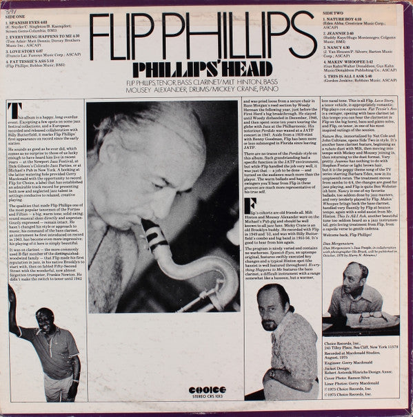 Flip Phillips - Phillips' Head (LP)