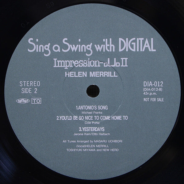 Helen Merrill - Sing A Swing With Digital (LP, Album, Promo)