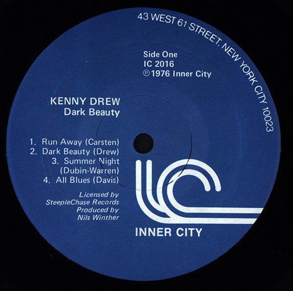 Kenny Drew Trio* - Dark Beauty (LP, Album, RE, Blu)