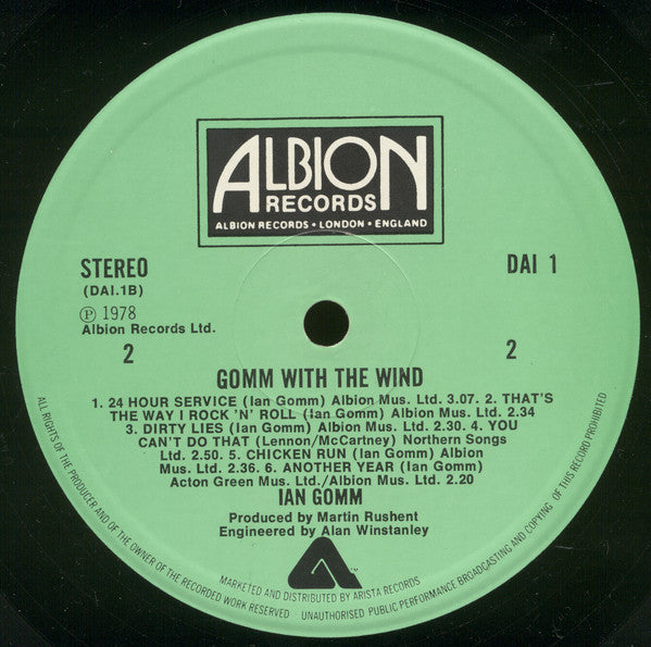 Ian Gomm - Gomm With The Wind (LP, Album)