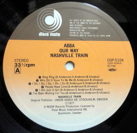 Nashville Train - ABBA Our Way (LP, Album)