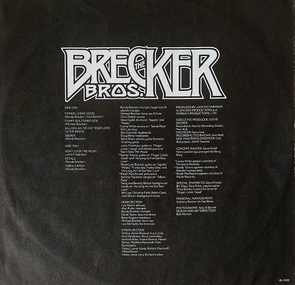 The Brecker Brothers - Don't Stop The Music (LP, Album, PRC)