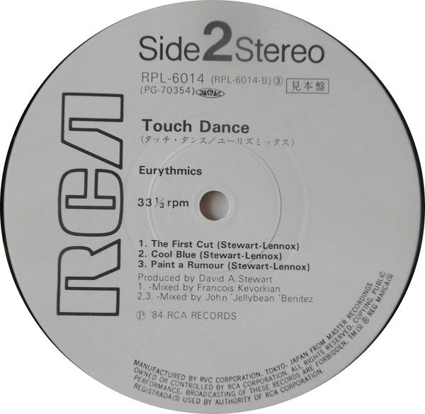 Eurythmics - Touch Dance (LP, Album, Promo)