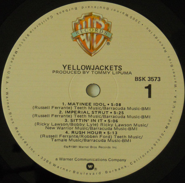 Yellowjackets - Yellowjackets (LP, Album, Tan)