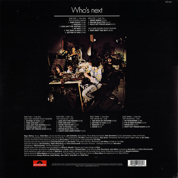 The Who - Who's Next  (3xLP, Album, Dlx, RM)