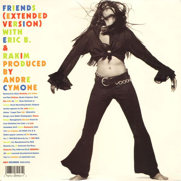 Jody Watley With Eric B. & Rakim - Friends (12"", Single, Glo)