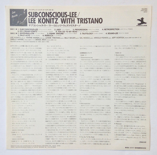Lee Konitz - Subconscious-Lee(LP, Comp, Mono, RE, RM)
