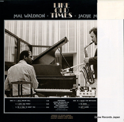 Mal Waldron • Jackie McLean - Like Old Times (LP, Album)