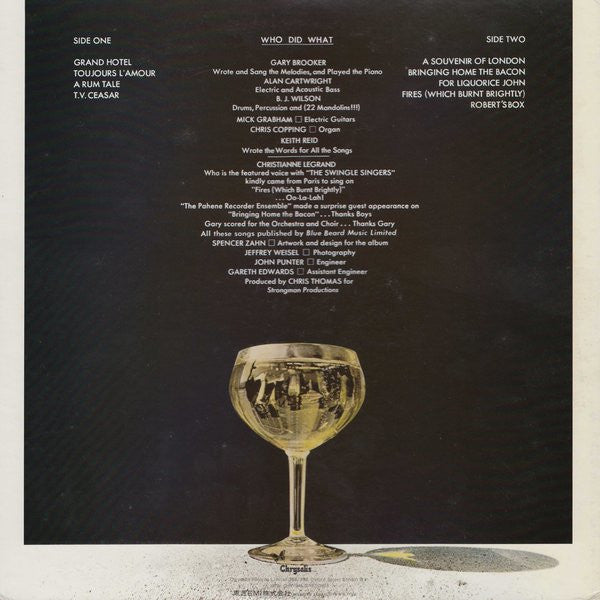 Procol Harum - Grand Hotel (LP, Album, RE, Gat)