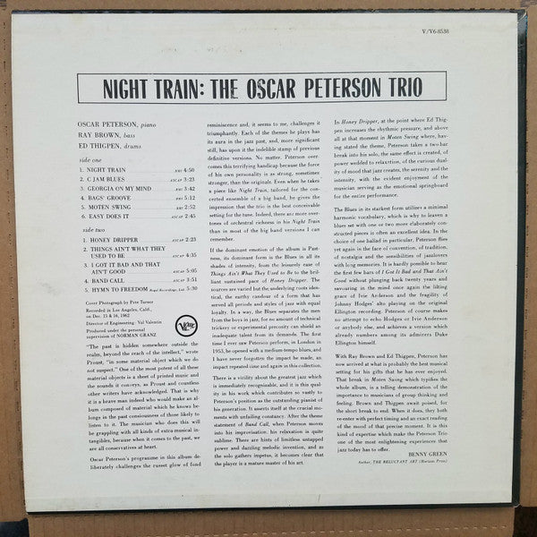 The Oscar Peterson Trio - Night Train (LP, Album)