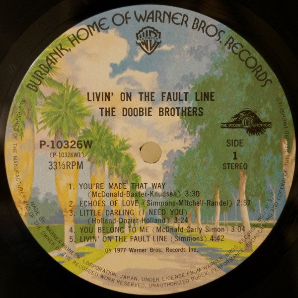 The Doobie Brothers - Livin' On The Fault Line (LP, Album)