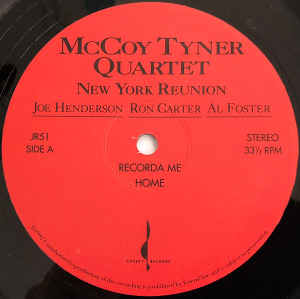 McCoy Tyner Quartet - New York Reunion (LP, Album, Ltd, 180)