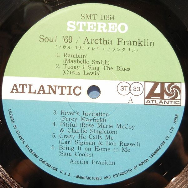 Aretha Franklin - Soul '69 (LP, Album)