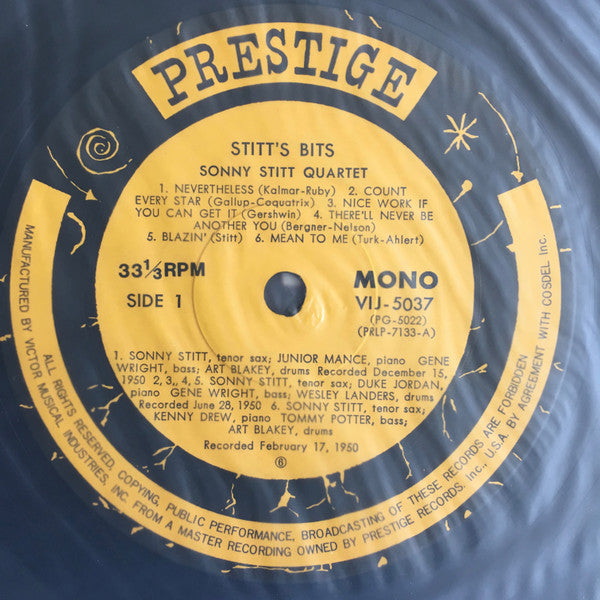 Sonny Stitt - Stitt's Bits (LP, Comp, Mono, RE, RM)