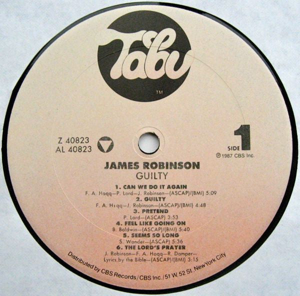 James Robinson - Guilty (LP, Album)