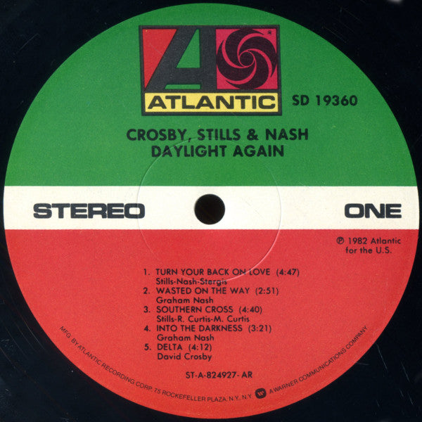 Crosby, Stills & Nash - Daylight Again (LP, Album, AR )