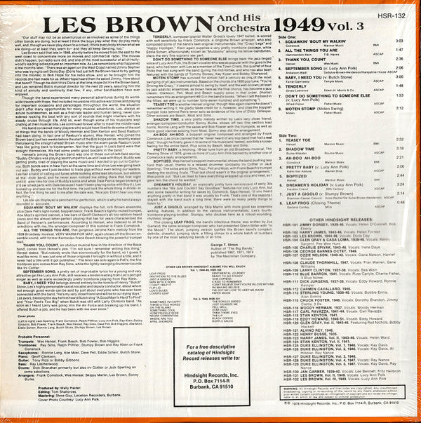 Les Brown And His Orchestra - The Uncollected Les Brown And His Orc...