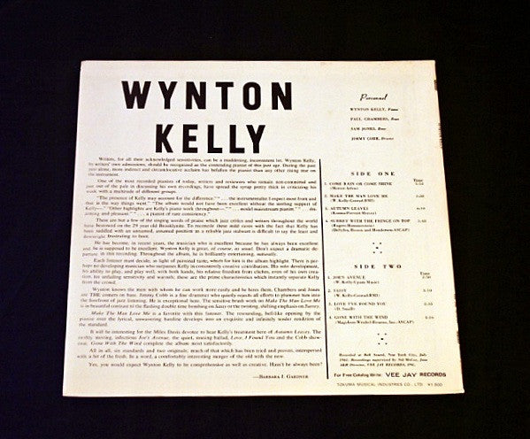 Wynton Kelly - Wynton Kelly! (LP, Album)