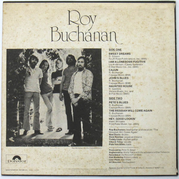 Roy Buchanan - Roy Buchanan (LP, Album, RE)