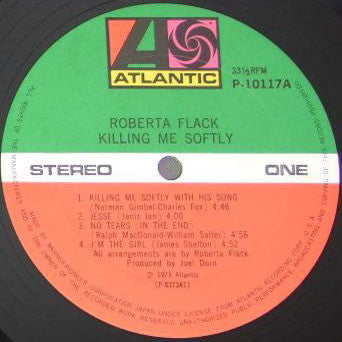 Roberta Flack - Killing Me Softly (LP, Album, RE)