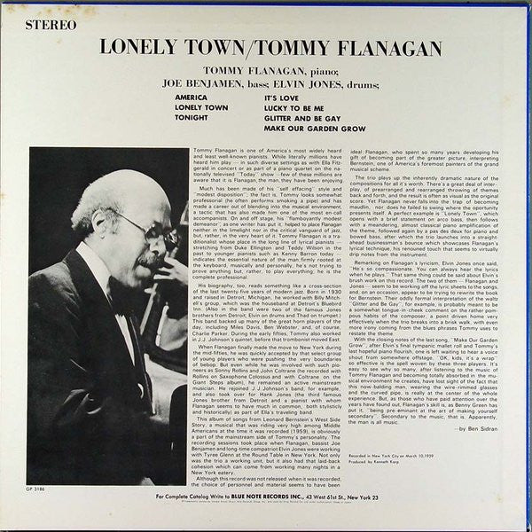 Tommy Flanagan - Lonely Town (LP, Album)