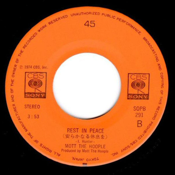 Mott The Hoople - The Golden Age Of Rock 'N' Roll (7"", Single)