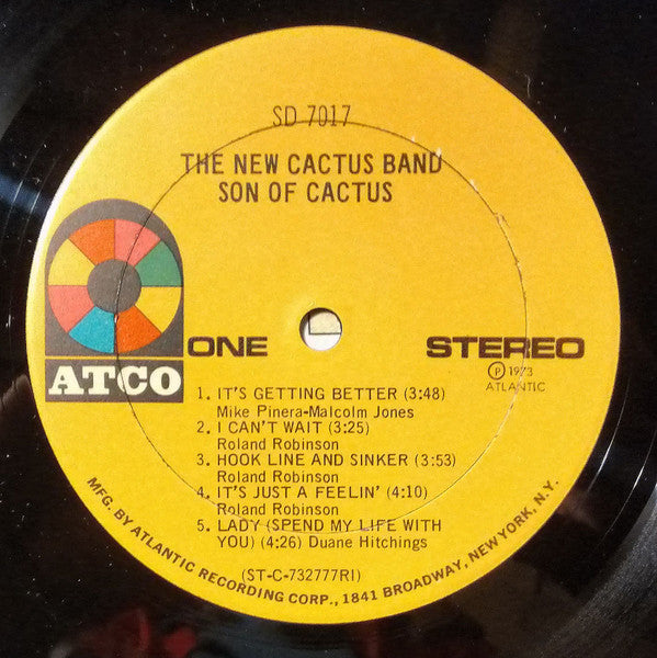 The New Cactus Band - Son Of Cactus (LP, Album, Ric)