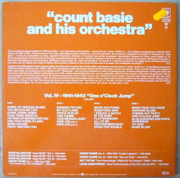 Count Basie - Count Basie Vol.IV-1941-1942 ""One O'Clock Jump""(2xL...